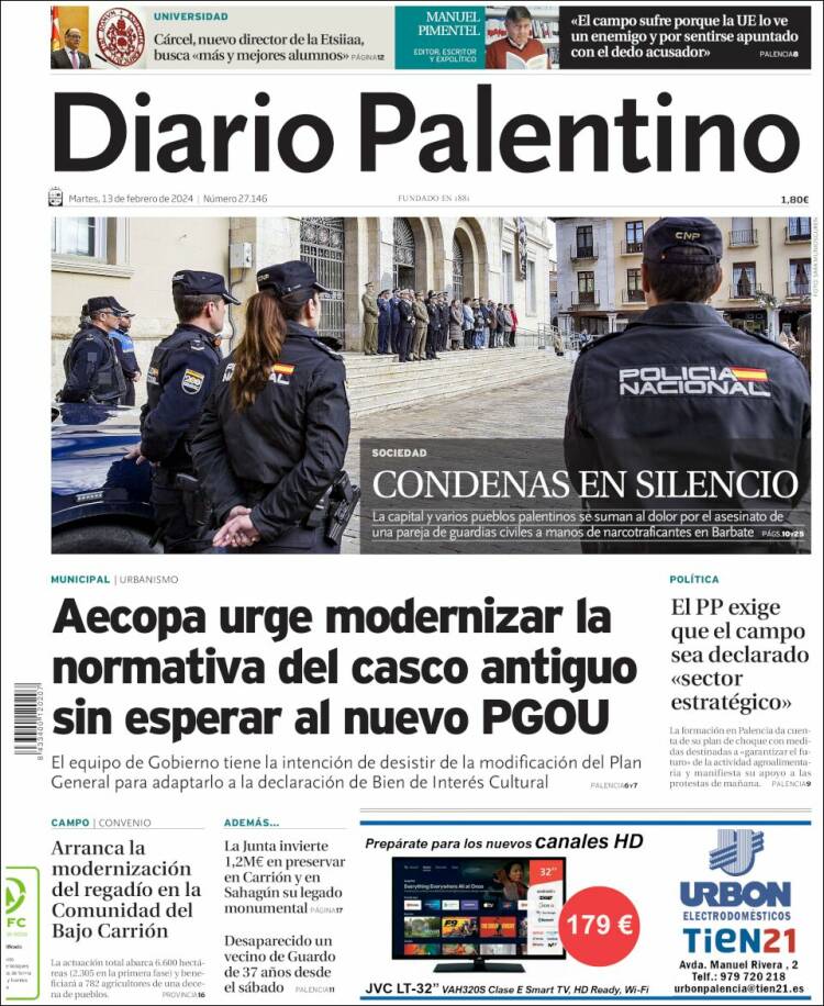 Portada de Diario Palentino (España)