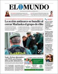 Portada de El Mundo (España)