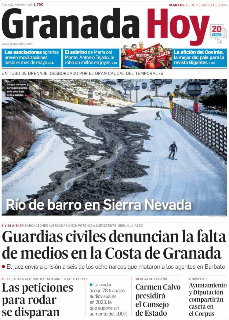 Portada de Granada Hoy (España)