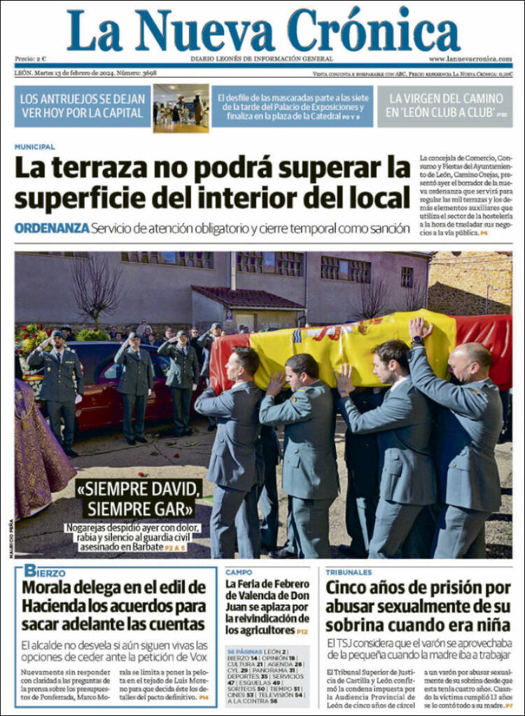 Portada de La Nueva Crónica (España)