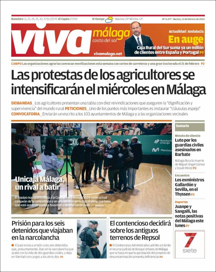 Portada de Viva Málaga (España)