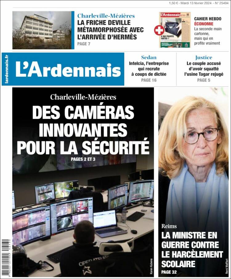 Portada de L'Ardenais (Francia)