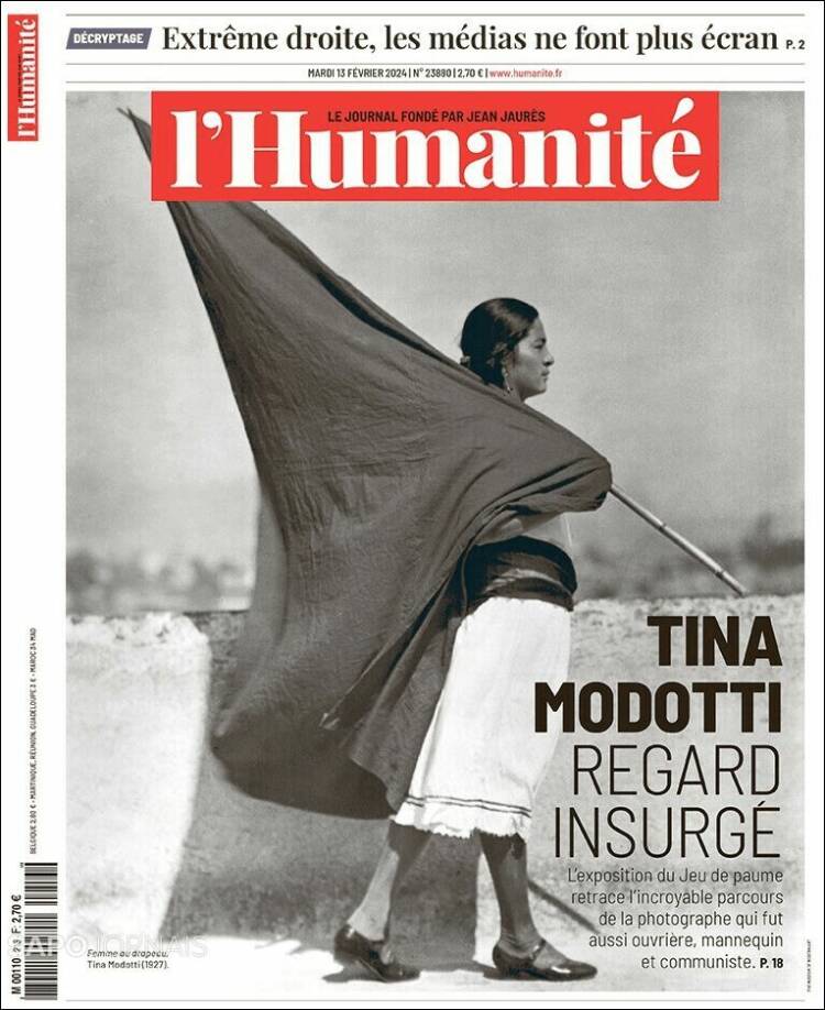 Portada de l'Humanite (Francia)
