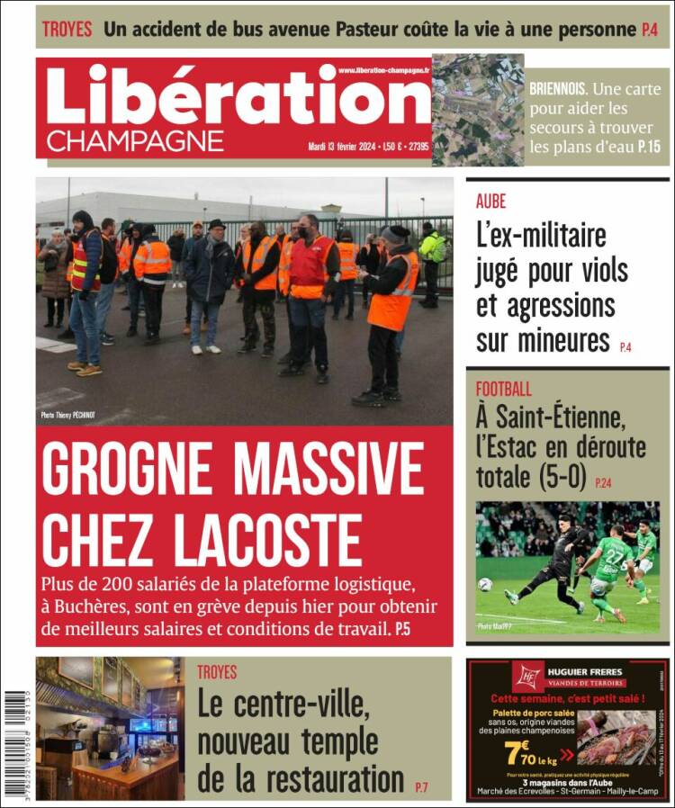 Portada de Libération Champagne (Francia)