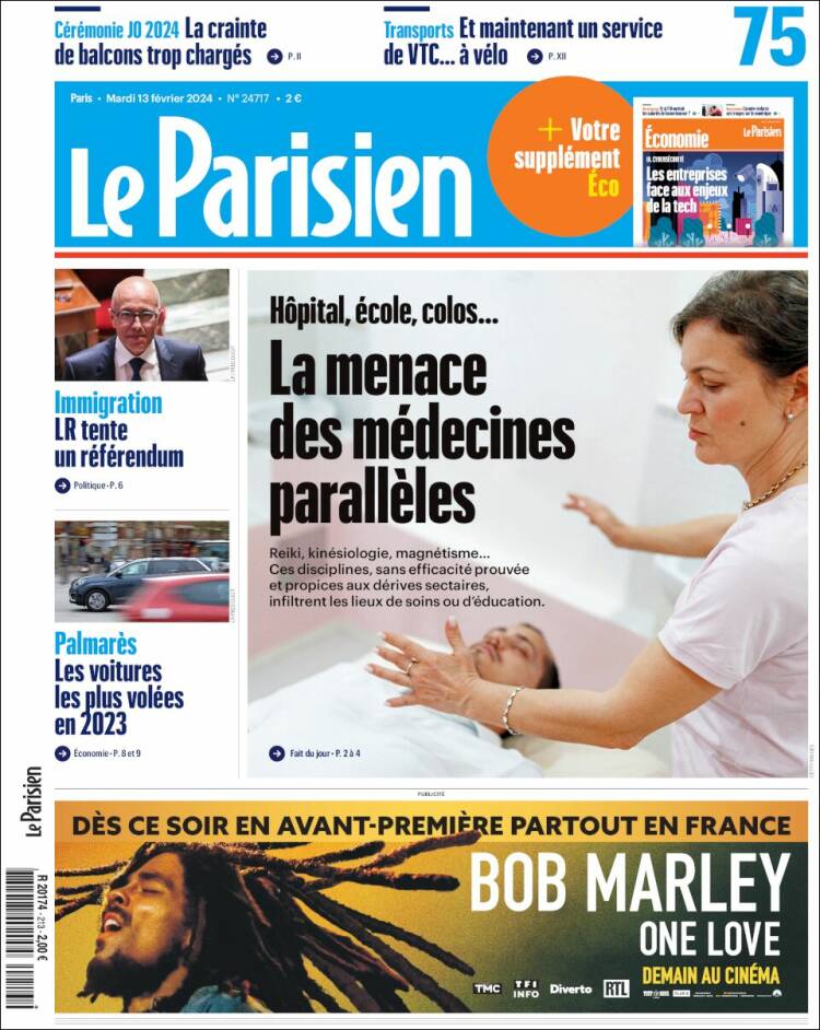 Portada de Le Parisien (Francia)