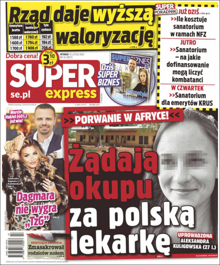 Portada de Super Express (Polonia)