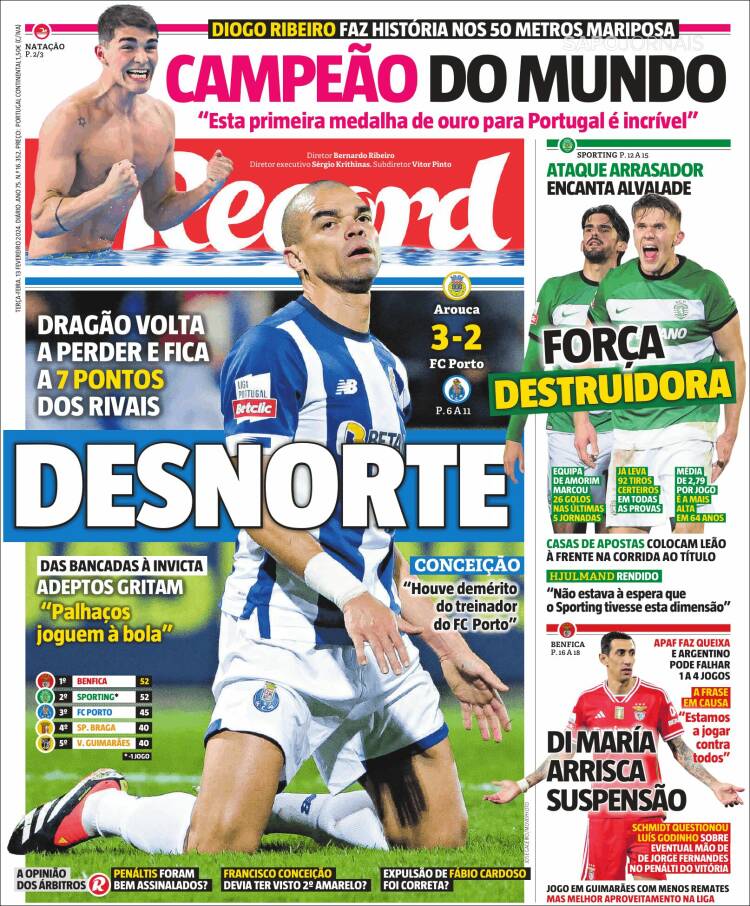 Portada de Record (Portugal)