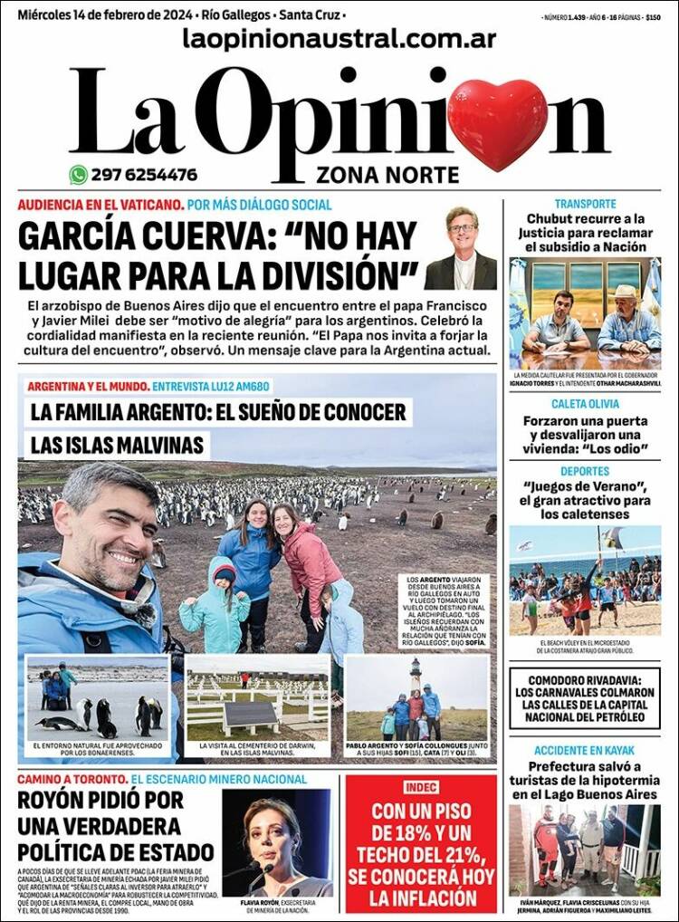 Portada de La Opinión Zona Norte (Argentina)