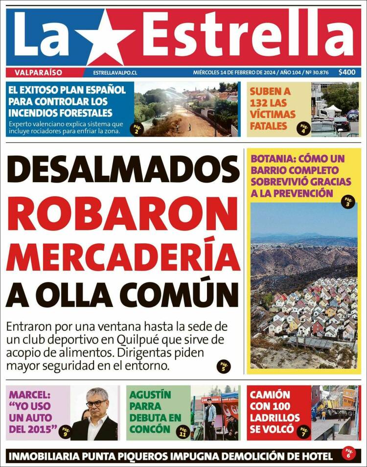 Portada de Estrella de Valparaiso (Chile)