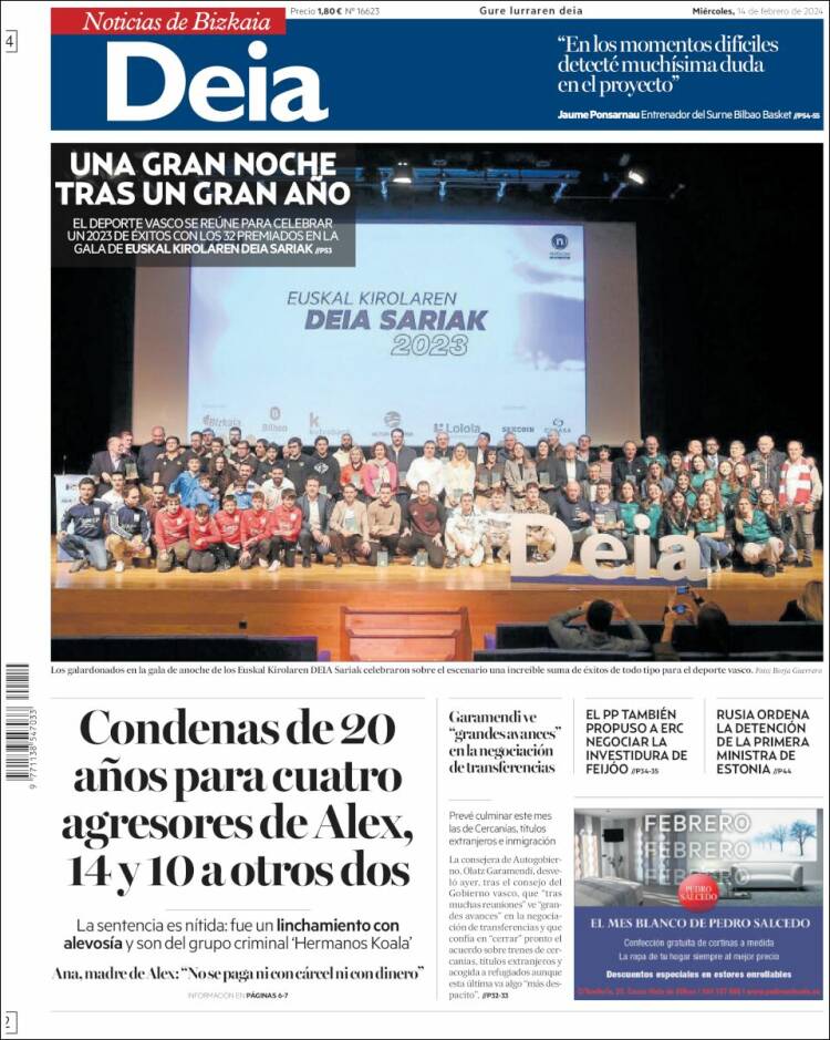 Portada de Deia (España)