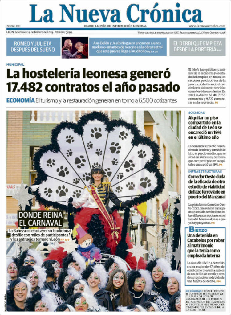 Portada de La Nueva Crónica (España)