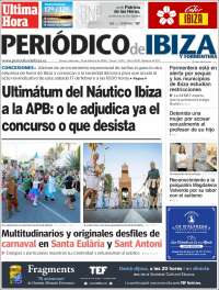 Portada de Periódico de Ibiza (España)