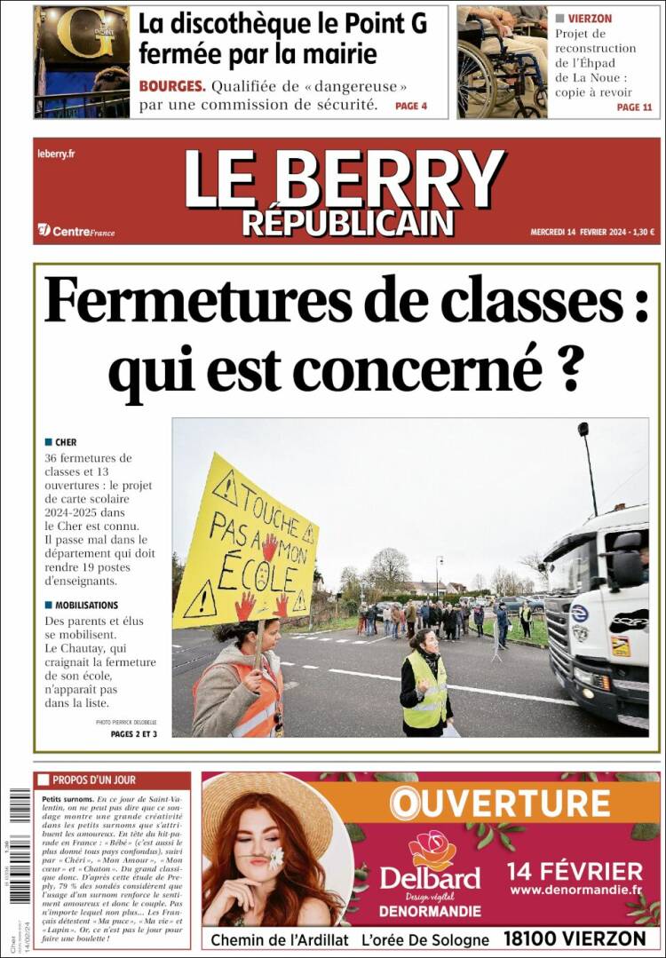 Portada de Berry Republicain (Francia)