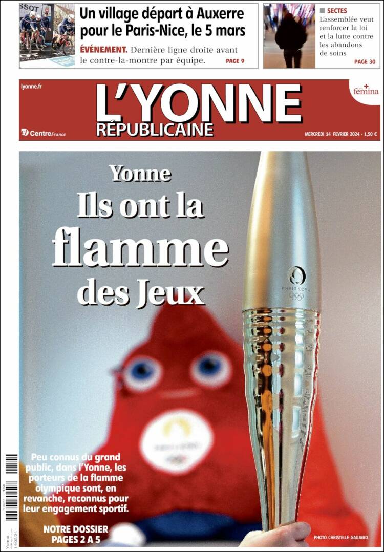 Portada de L'Yonne-Républicaine (Francia)