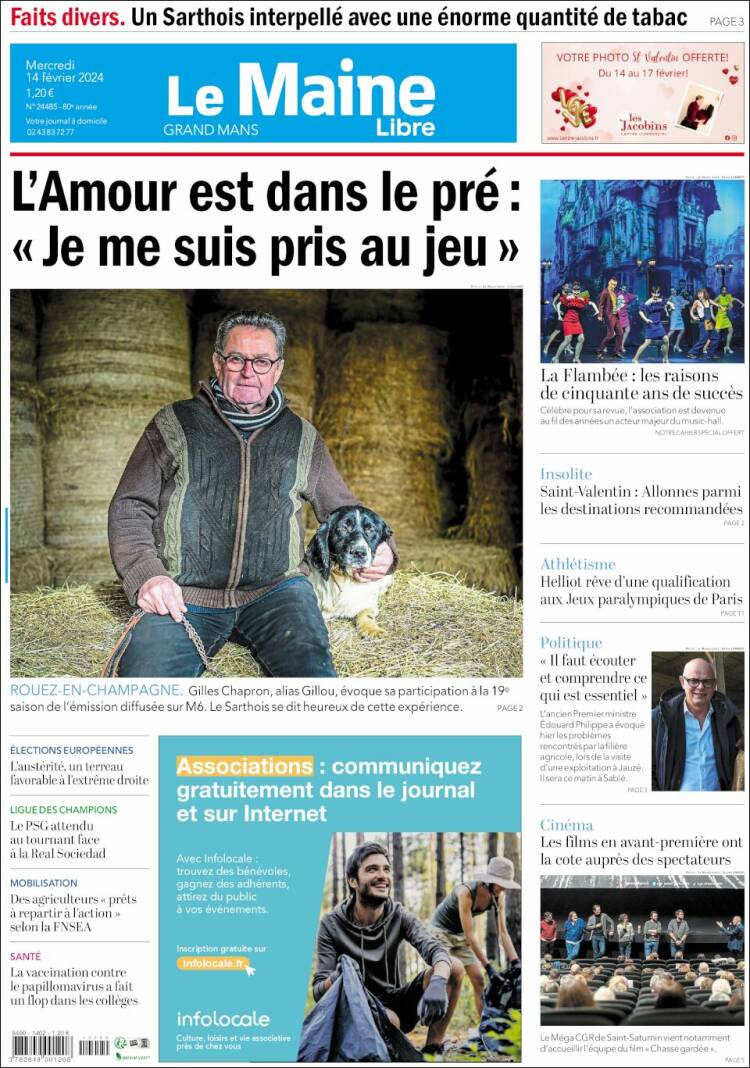 Portada de Le Maine Libre (Francia)