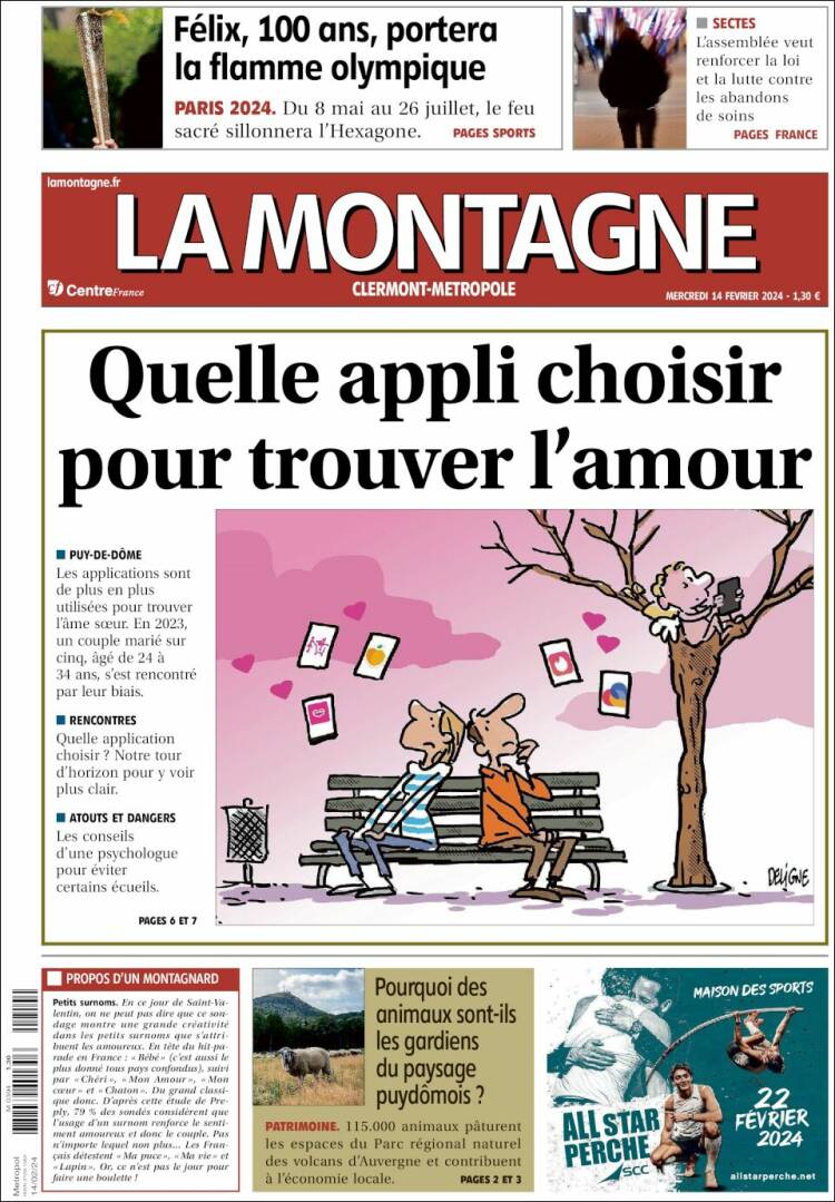 Portada de La Montagne (Francia)