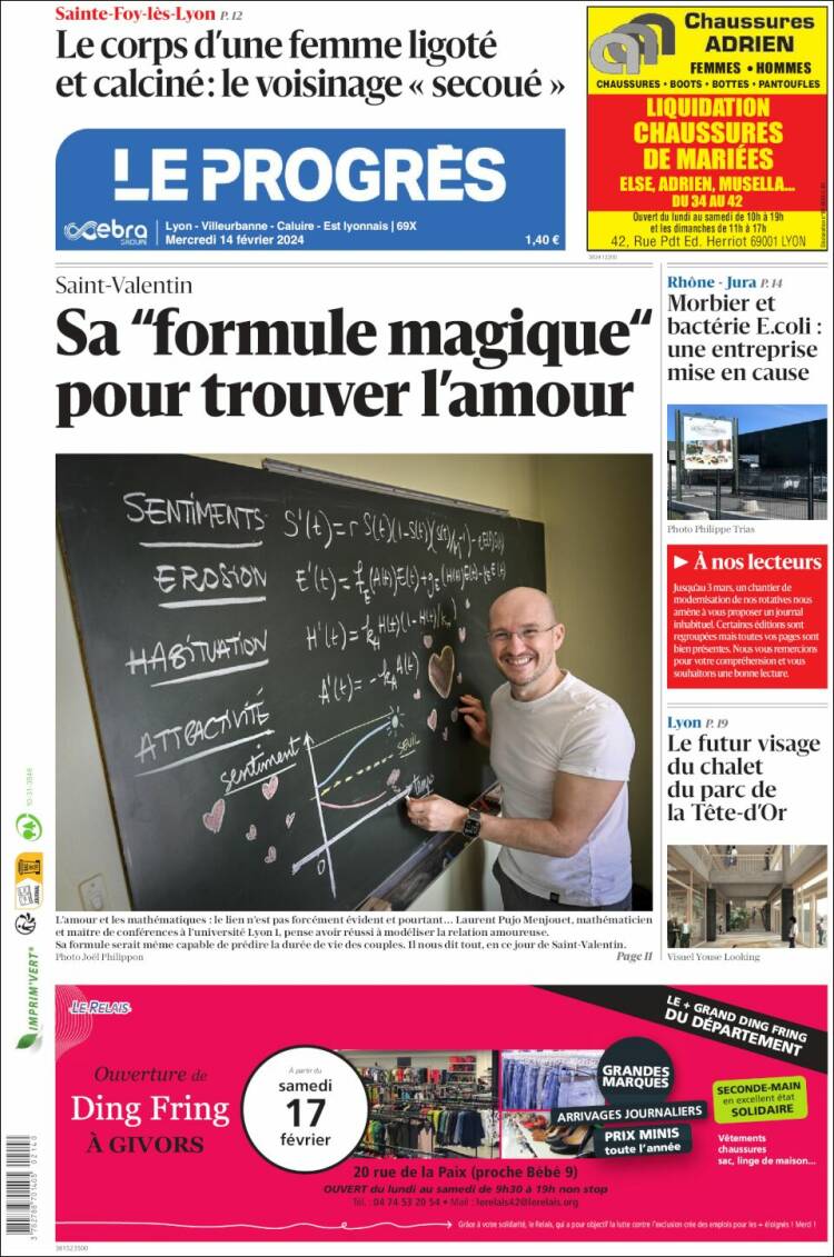 Portada de Progres de Fecamp (Francia)