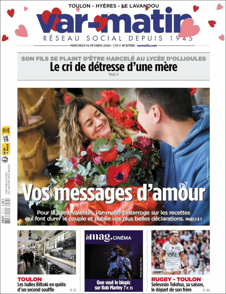Portada de Var-Matin (Francia)