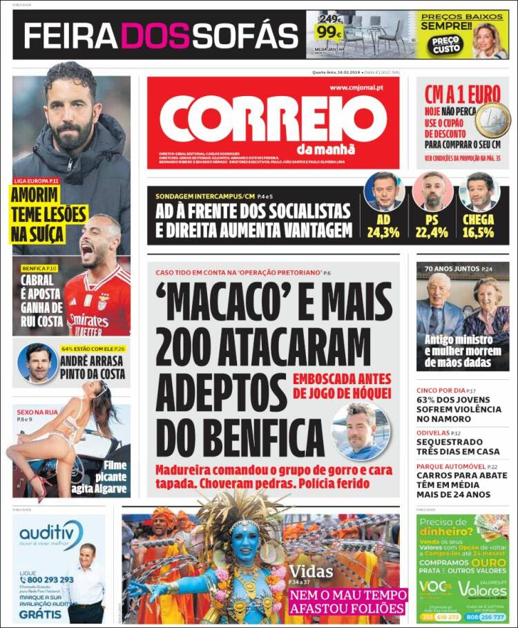 Portada de Correio da Manhã (Portugal)