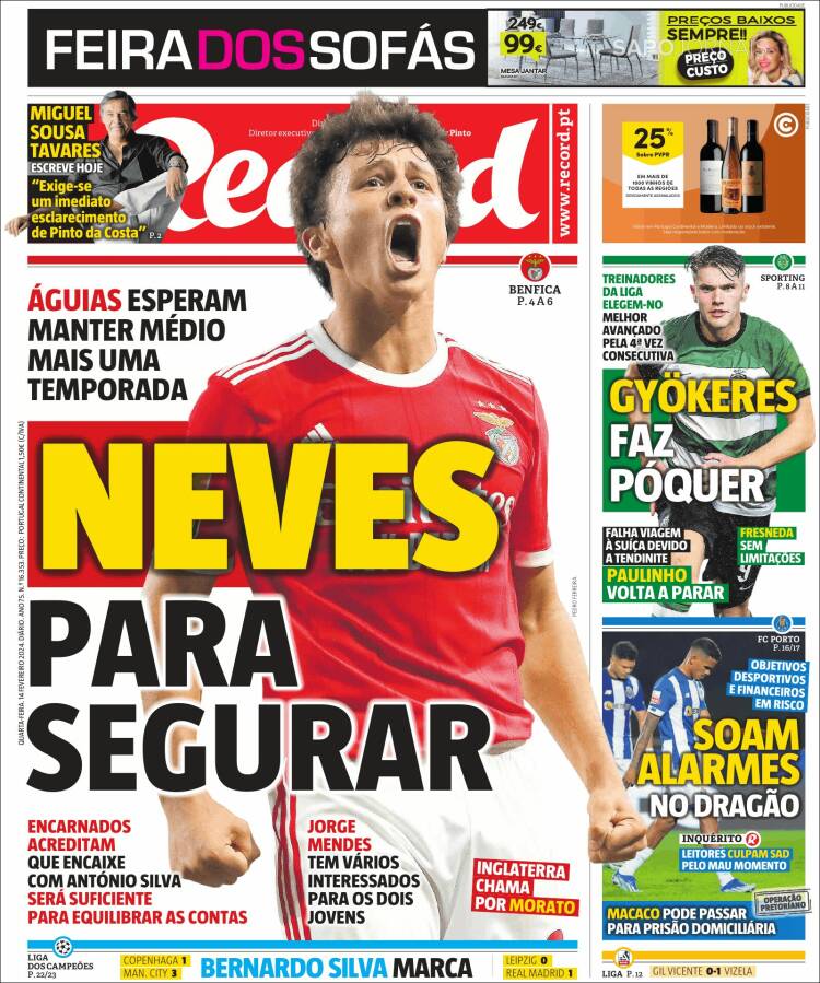 Portada de Record (Portugal)