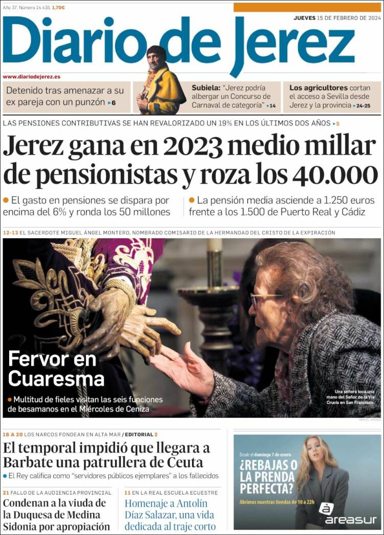 Portada de Diario de Jerez (España)