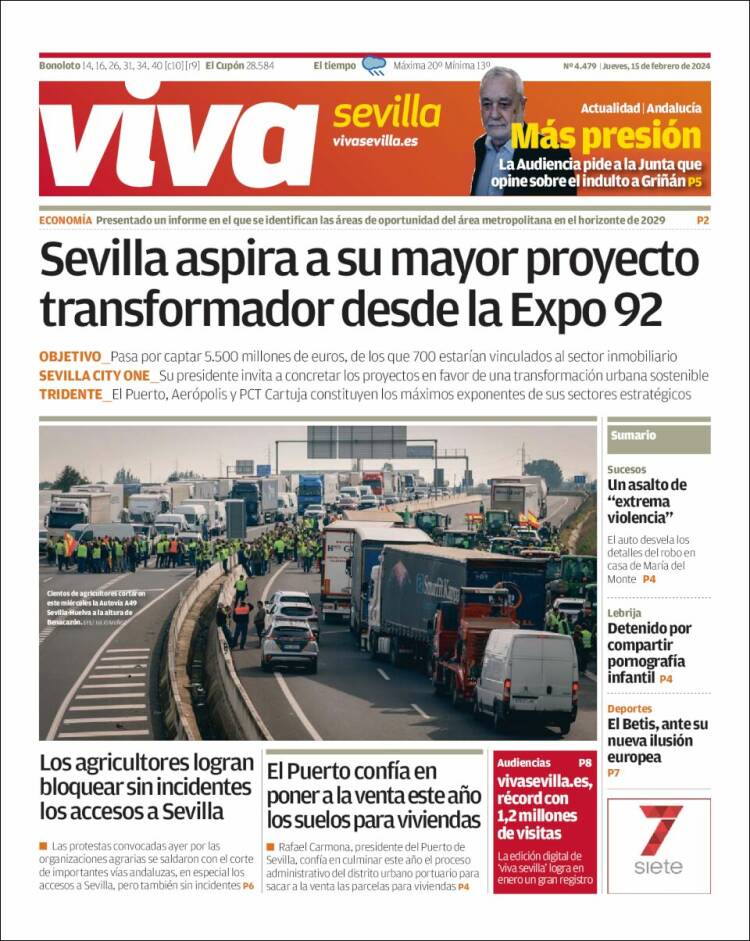 Portada de Viva Sevilla (España)