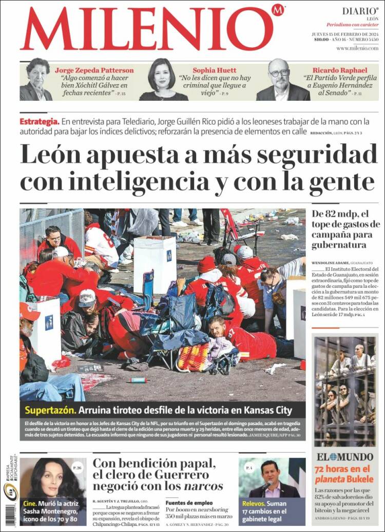 Portada de Milenio de León (México)