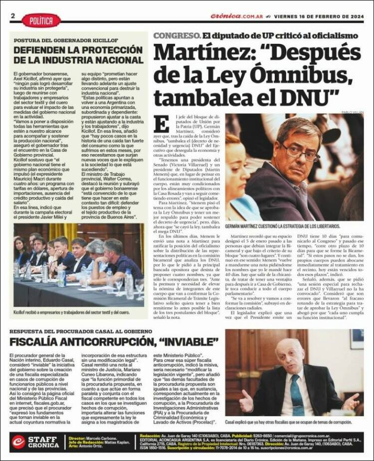 Portada de Diario El Libertador (Argentina)