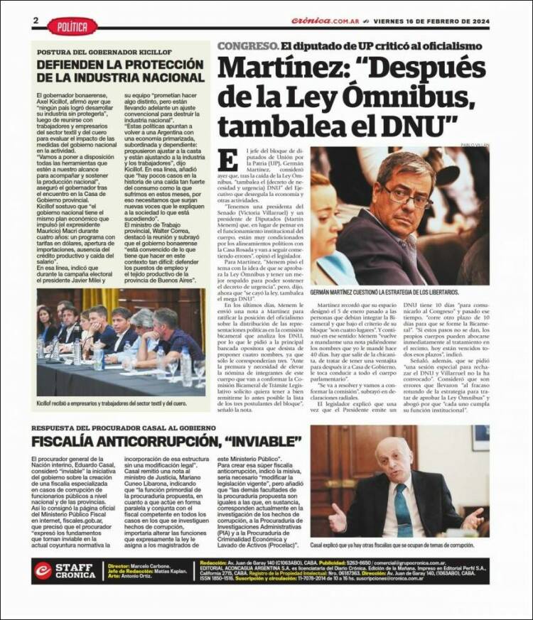 Portada de La Voz del Chaco (Argentina)