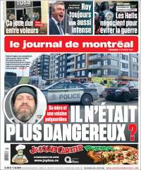 Portada de Le Journal de Montréal (Canadá)