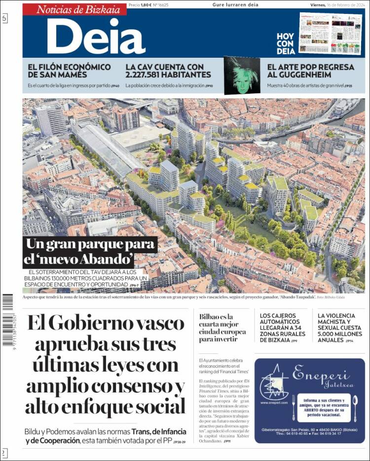 Portada de Deia (España)