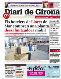 Portada de Diari de Girona (España)