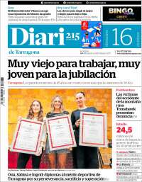 Portada de Diari de Tarragona (España)