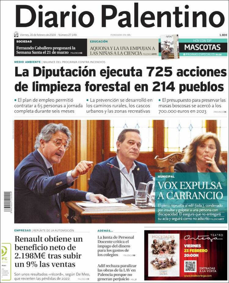 Portada de Diario Palentino (España)