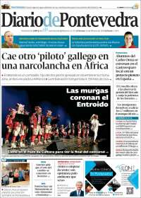 Portada de Diario de Pontevedra (España)