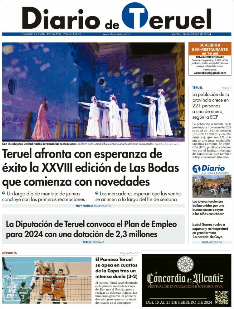 Portada de Diario de Teruel (España)