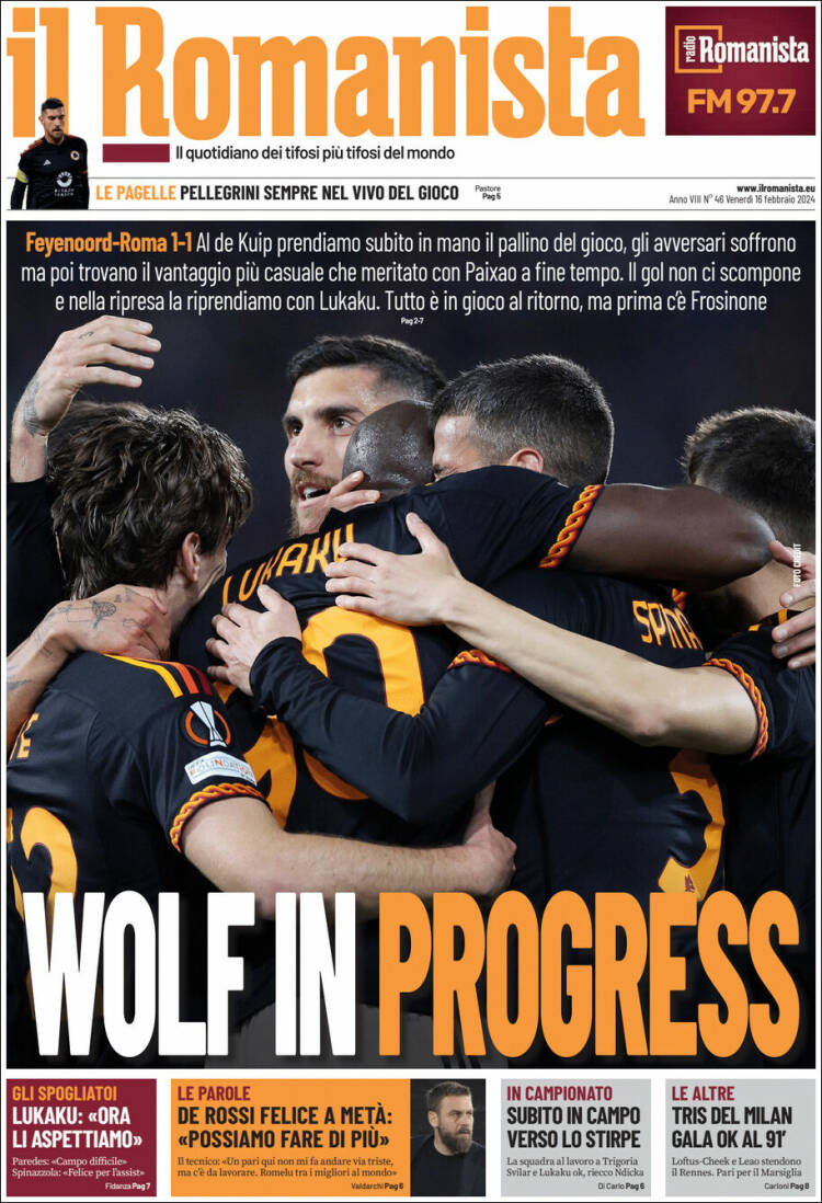 Portada de Romanista (Italia)