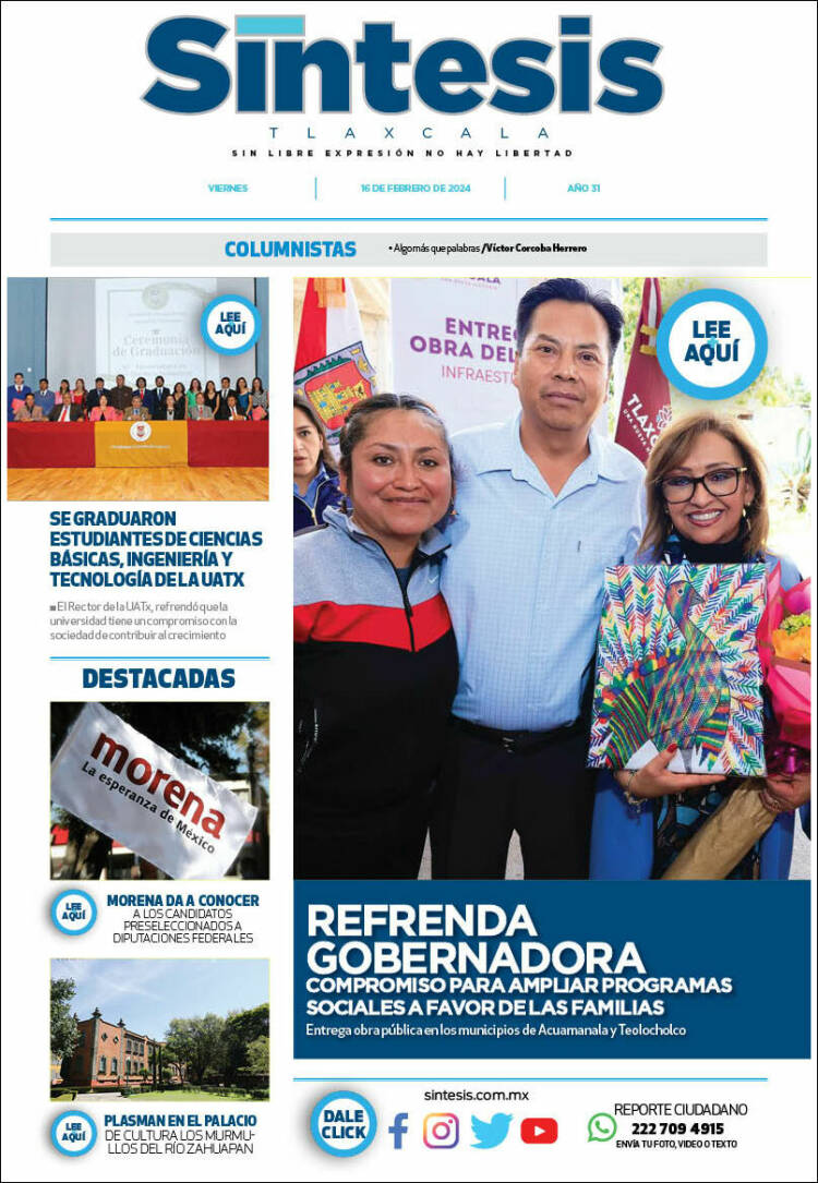 Portada de Síntesis de Tlaxcala (M&eacute;xico)