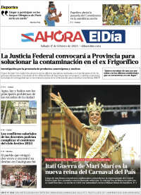 Portada de El Día de Gualeguaychú (Argentina)