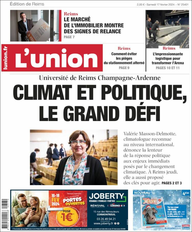 Portada de L'Union (Francia)