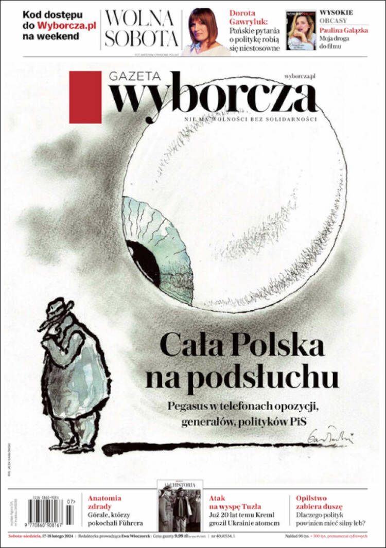 Portada de Gazeta Wyborcza (Polonia)