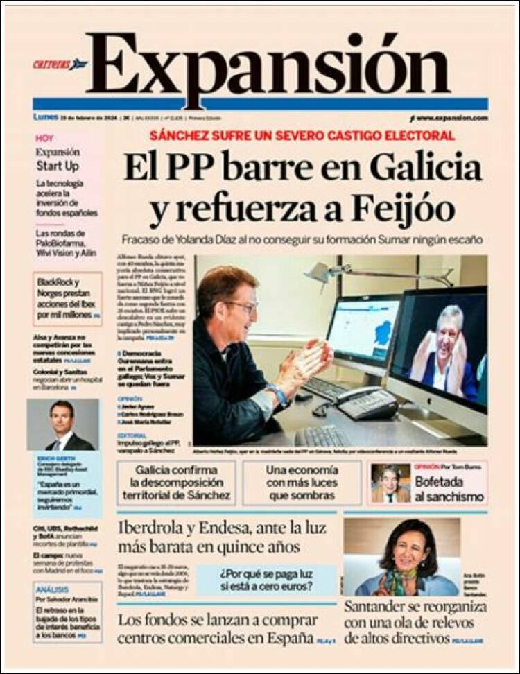 Portada de Expansión (Espa&ntilde;a)
