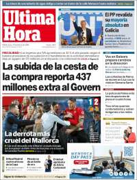 Portada de Última Hora (España)