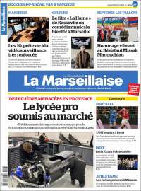 Portada de La Marseillaise (Francia)