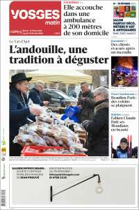 Portada de Vosges Matin (Francia)