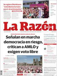 Portada de La Razón (México)