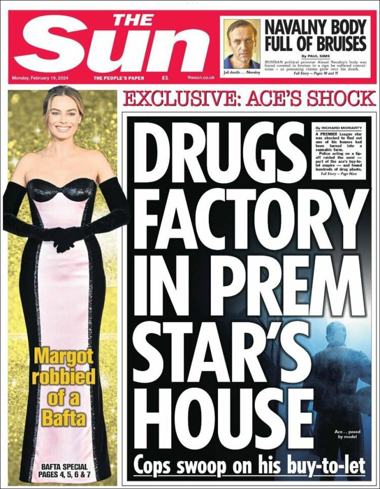 Portada de The Sun (Reino Unido)