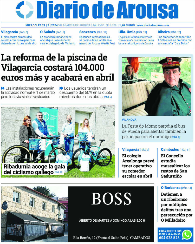 Portada de Diario de Arousa (Espa&ntilde;a)