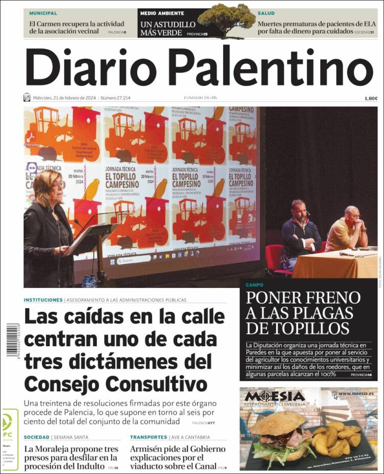 Portada de Diario Palentino (Espa&ntilde;a)