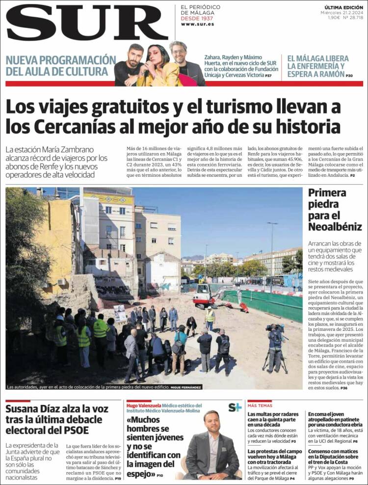 Portada de Diario el Sur (Espa&ntilde;a)